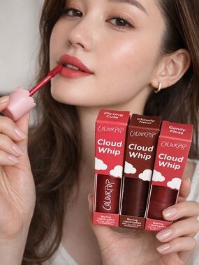 ColourPop Cloud Whip Blurring Liquid Lipstick - warm red shades